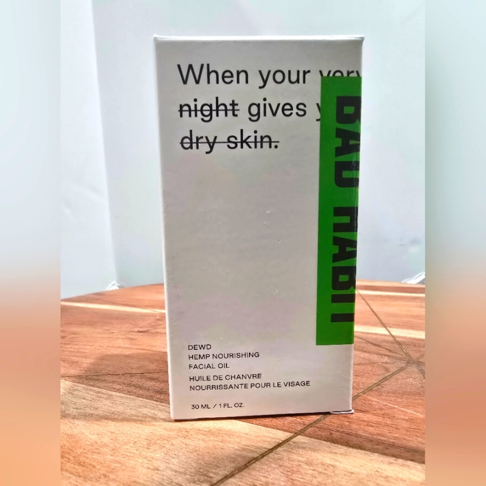 Bad Habit DEWD Hemp Nourishing Facial Oil 1 fl oz New in Box